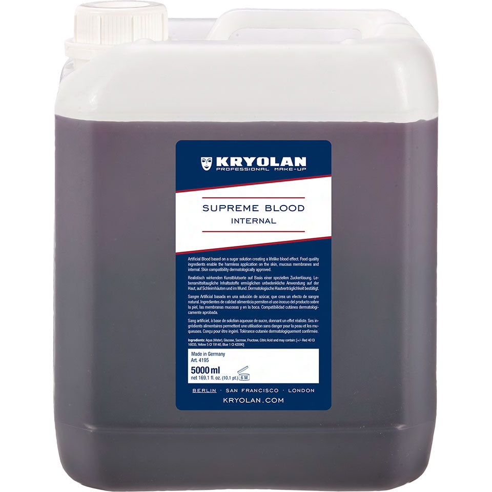 KRYOLAN Supreme Blood Internal - dark – Profi-Kunstblut für SFX, 5000ml, Kanister