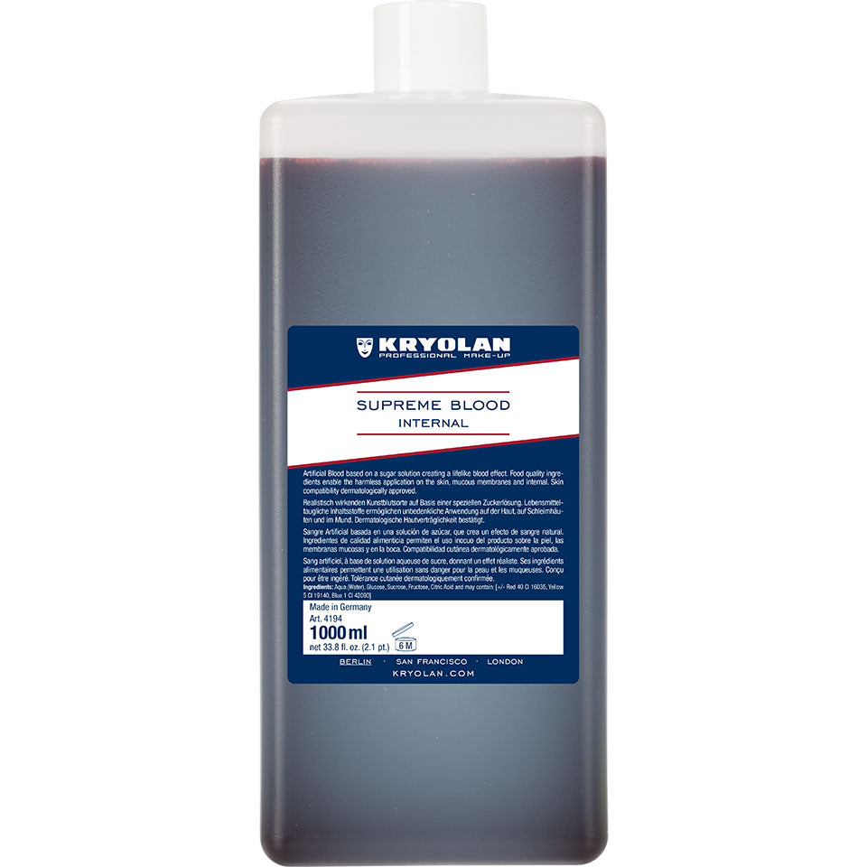 KRYOLAN Supreme Blood Internal - light – Profi-Kunstblut für SFX, 1000ml