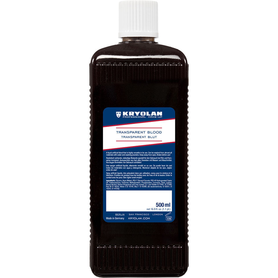 KRYOLAN Transparentblut dark – für Film, TV & Theater, 500ml