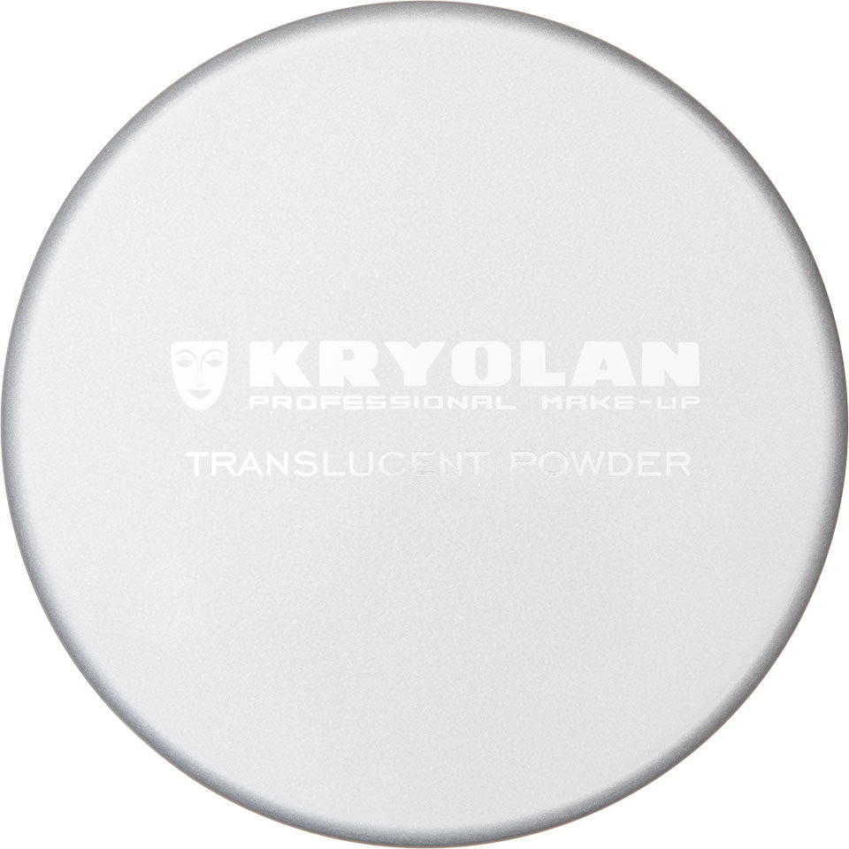 KRYOLAN Transparentpuder – Mattierendes Fixierpuder, 50g, Dose geschlossen