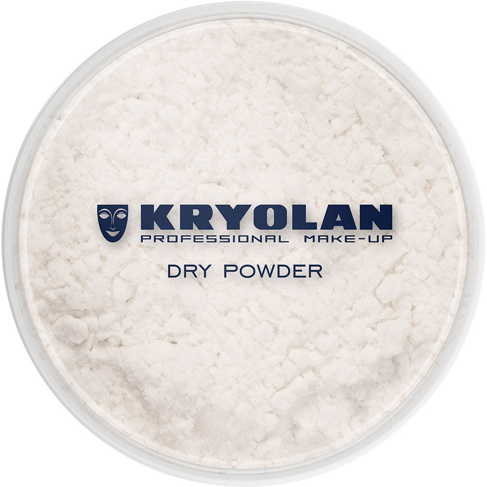 KRYOLAN Trockenpuder TP 0 – Mattierender Fixierpuder, 100g, Dose geschlossen
