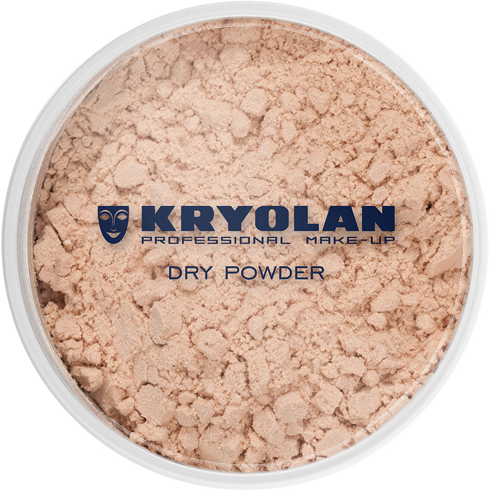 KRYOLAN Trockenpuder TP 34 – Mattierender Fixierpuder, 100g, Dose geschlossen