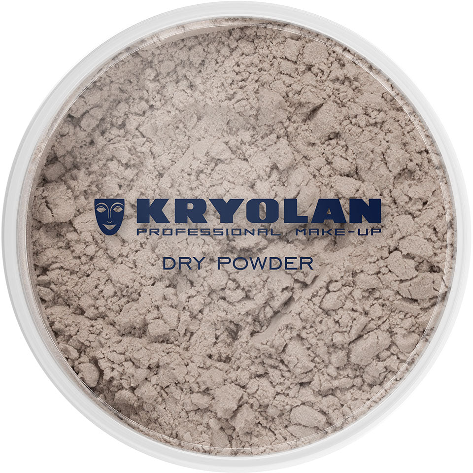 KRYOLAN Trockenpuder TP 9 – Mattierender Fixierpuder, 100g, Dose geschlossen