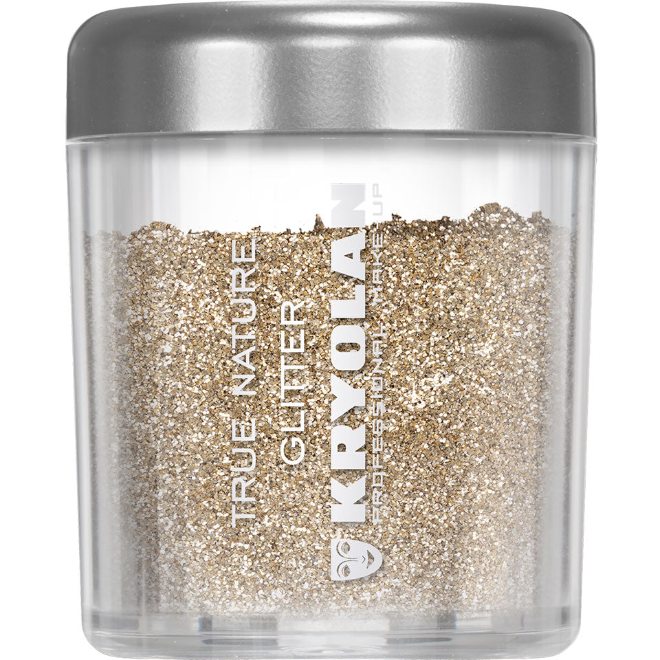 KRYOLAN True Nature Glitter gold – biologisch abbaubarer Kosmetikglitzer, 4g