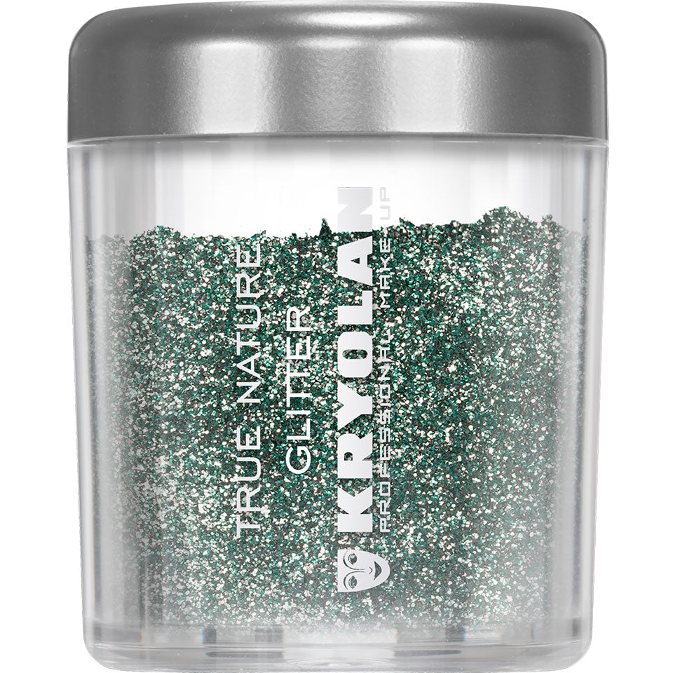 KRYOLAN True Nature Glitter green – biologisch abbaubarer Kosmetikglitzer, 4g