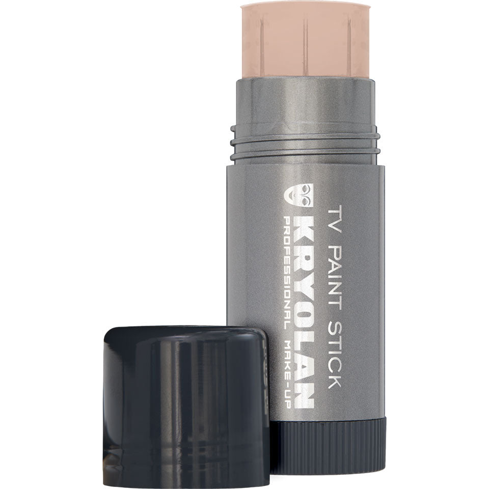 KRYOLAN TV Paintstick DG death grey – Profi-Foundation mit maximaler Deckkraft, 25g, Drehstick offen