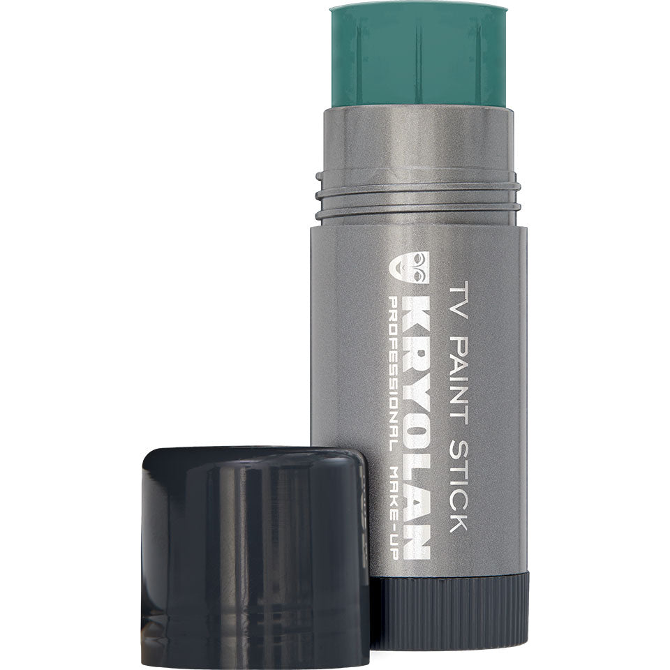 KRYOLAN TV Paintstick green 31 – Matte, langanhaltende Foundation für kreative Looks & Contouring, 25g, Drehstick offen