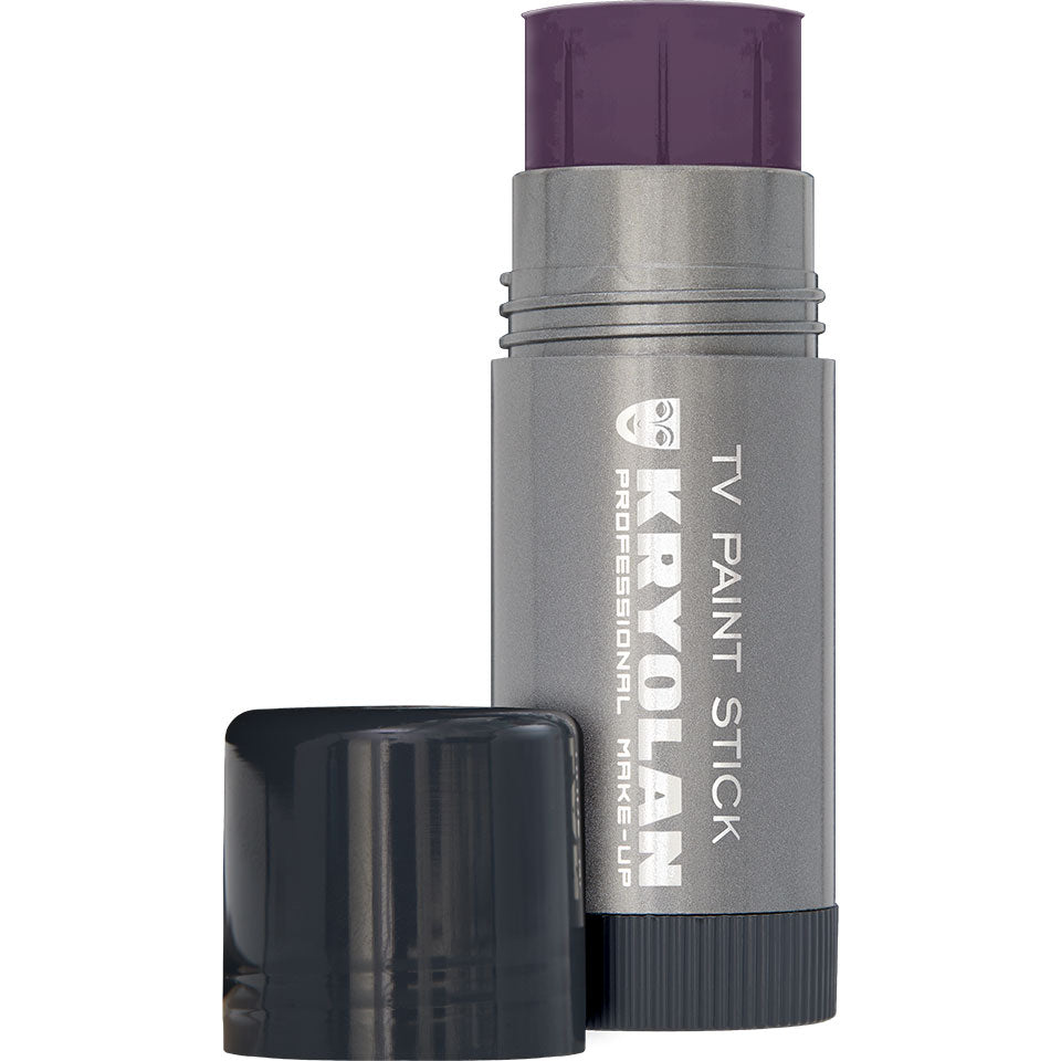 KRYOLAN TV Paintstick purple – Matte, langanhaltende Foundation für kreative Looks & Contouring, 25g, Drehstick offen