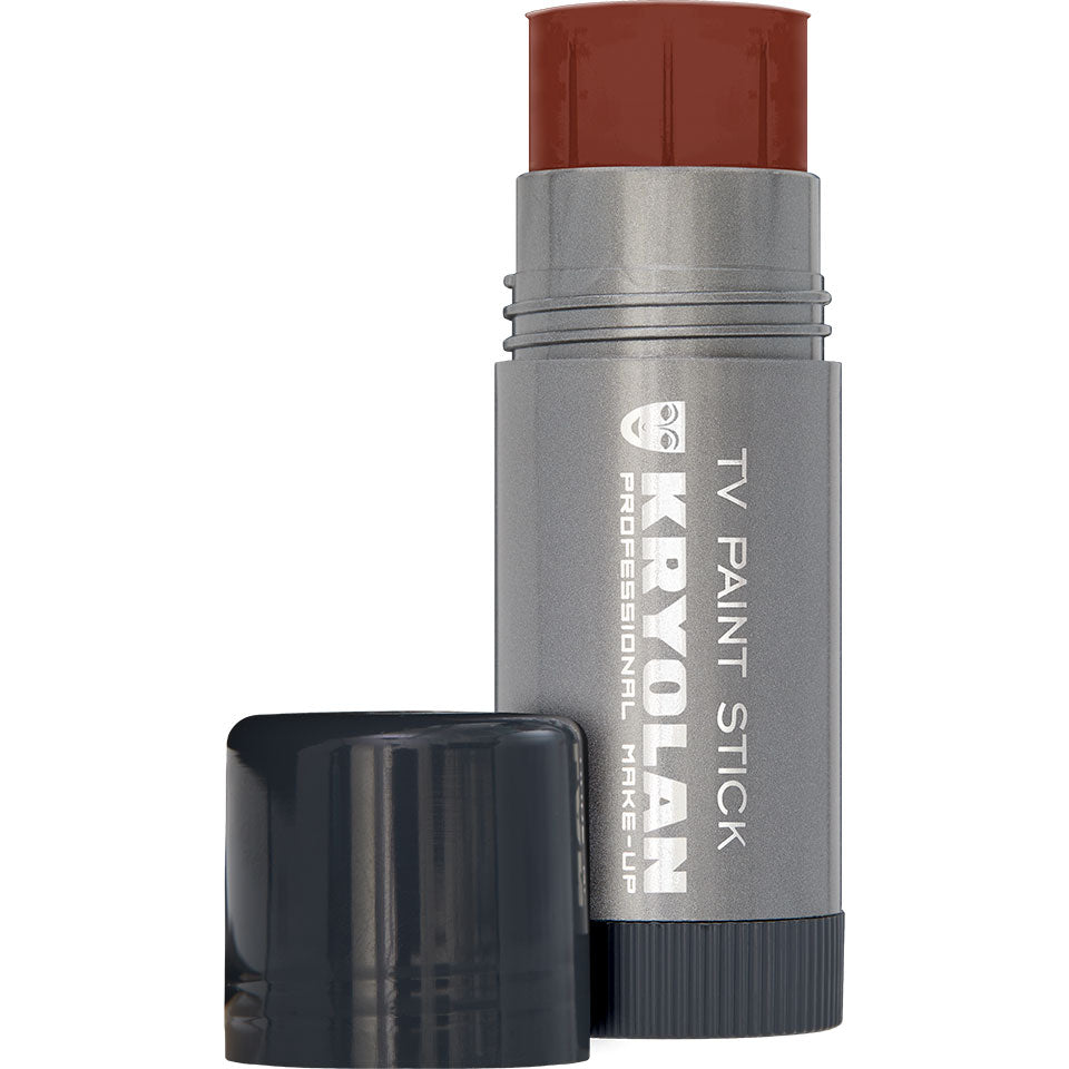 KRYOLAN TV Paintstick shading brown – Profi-Foundation mit maximaler Deckkraft, 25g, Drehstick offen