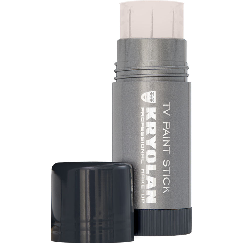 KRYOLAN TV Paintstick TV White – Profi-Foundation mit maximaler Deckkraft, 25g, Drehstick offen