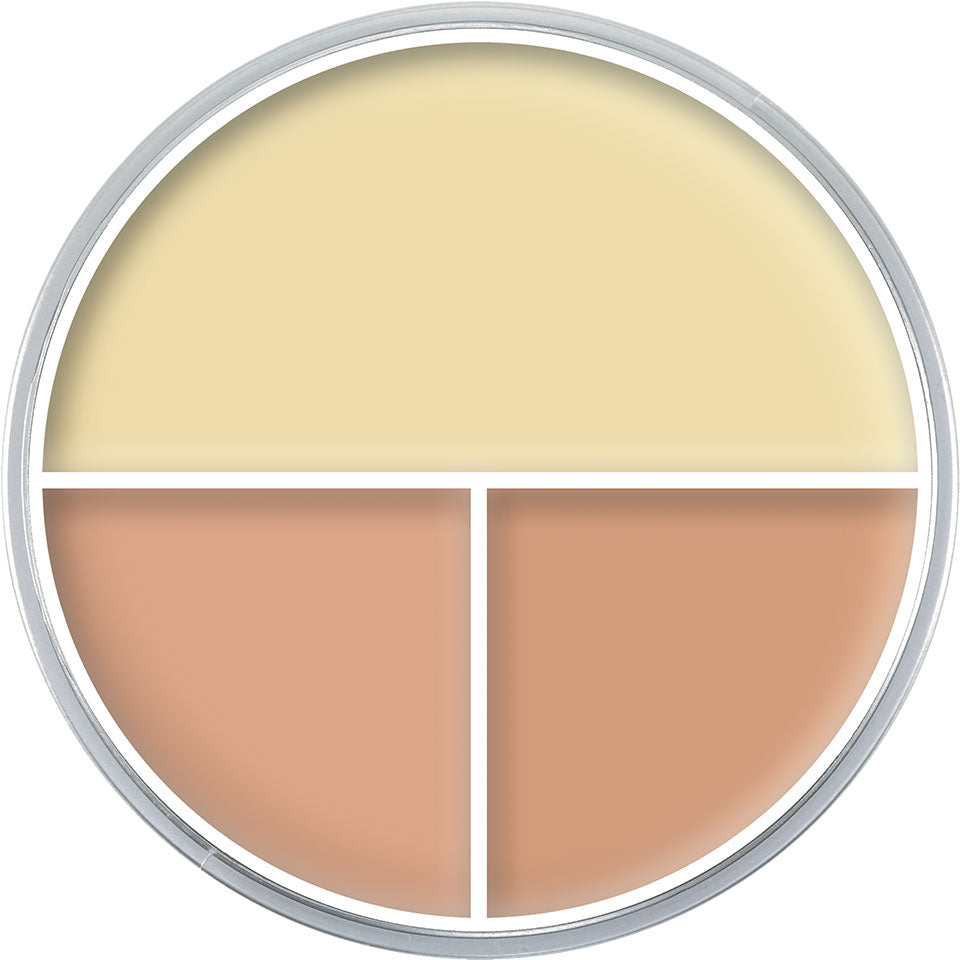 KRYOLAN Ultra Foundation Trio Variante AB1 – Creme Make-up mit hoher Deckkraft, 40g