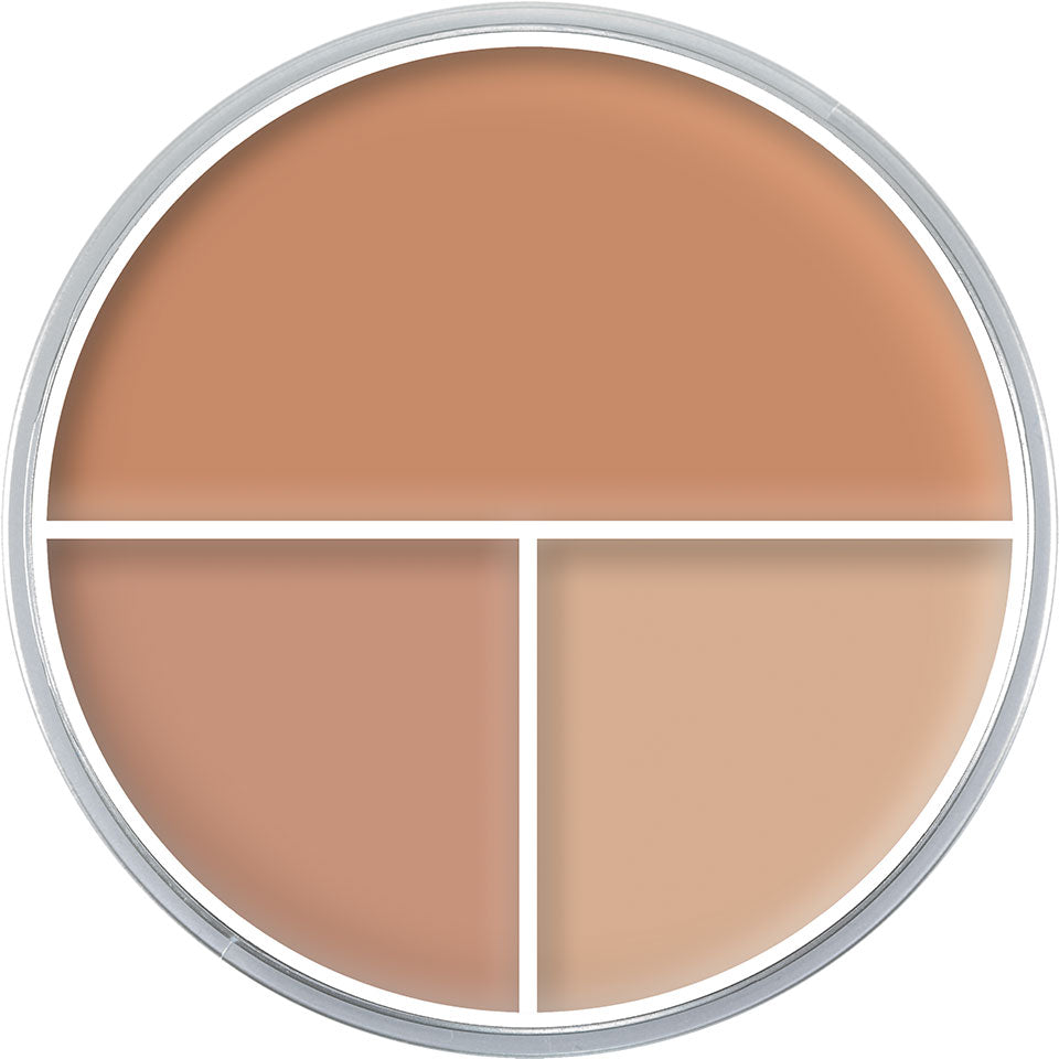 KRYOLAN Ultra Foundation Trio Variante AB2 – Creme Make-up mit hoher Deckkraft, 40g