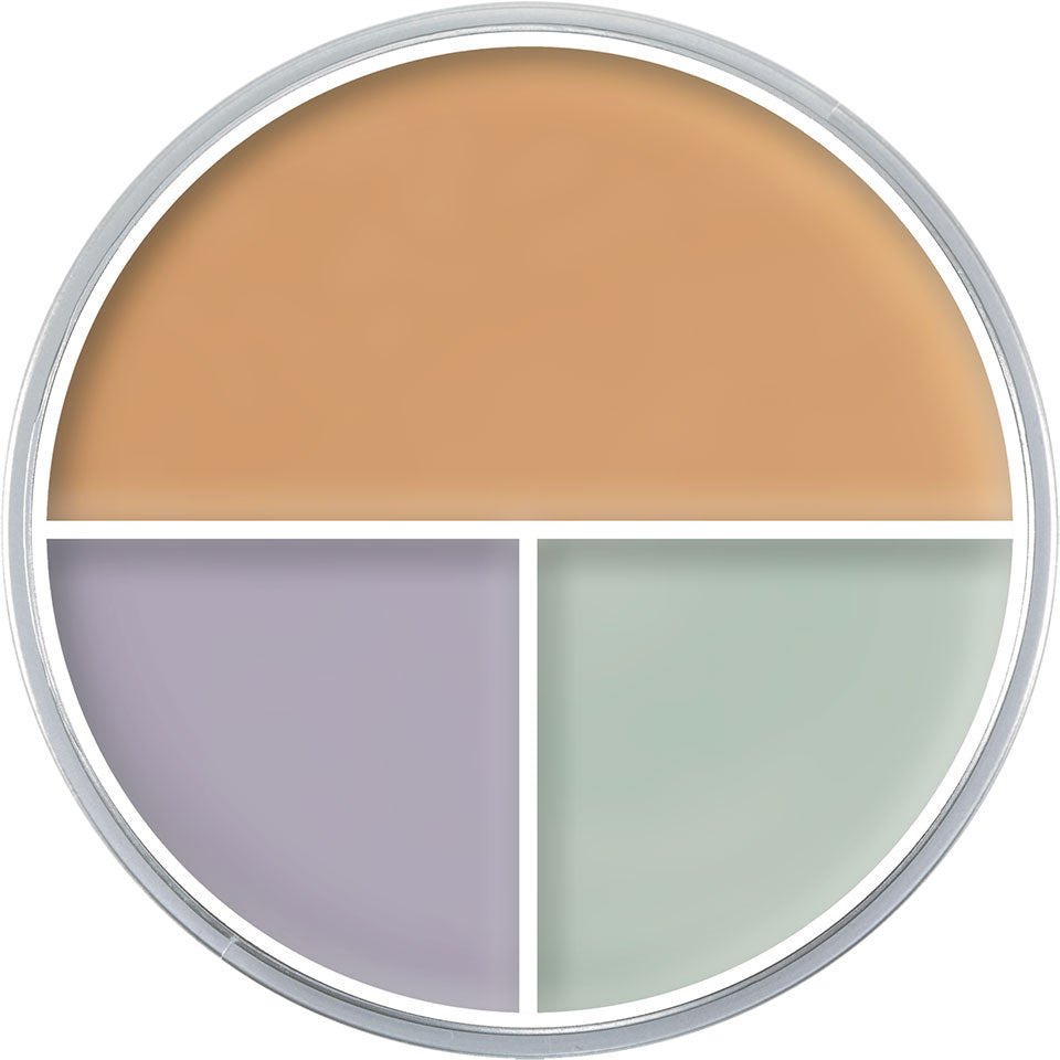 KRYOLAN Ultra Foundation Trio Variante veil – Creme Make-up mit hoher Deckkraft, 40g