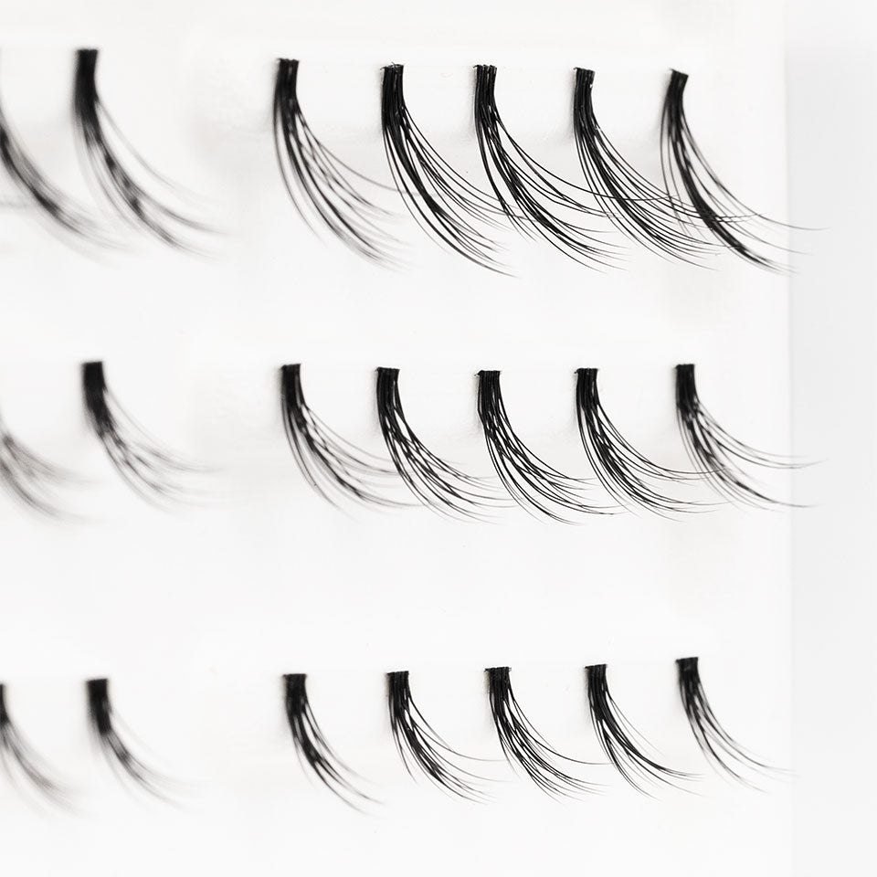 KRYOLAN Ultrafine Clusters – Natürliche Wimpernverdichtung vegan, -, Wimpernbüschel verschiedene Längen Seitenansicht