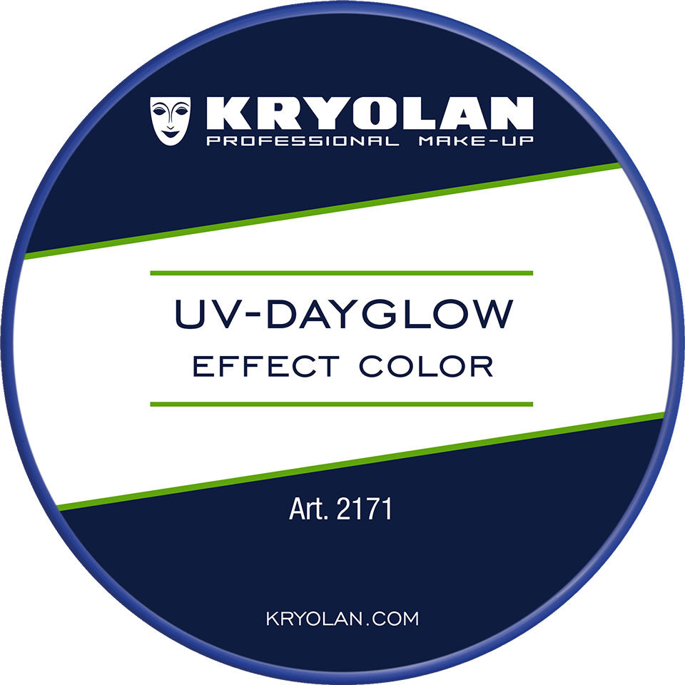KRYOLAN UV-Dayglow Effect Color blue – Neonfarbe für Schwarzlicht, 8ml