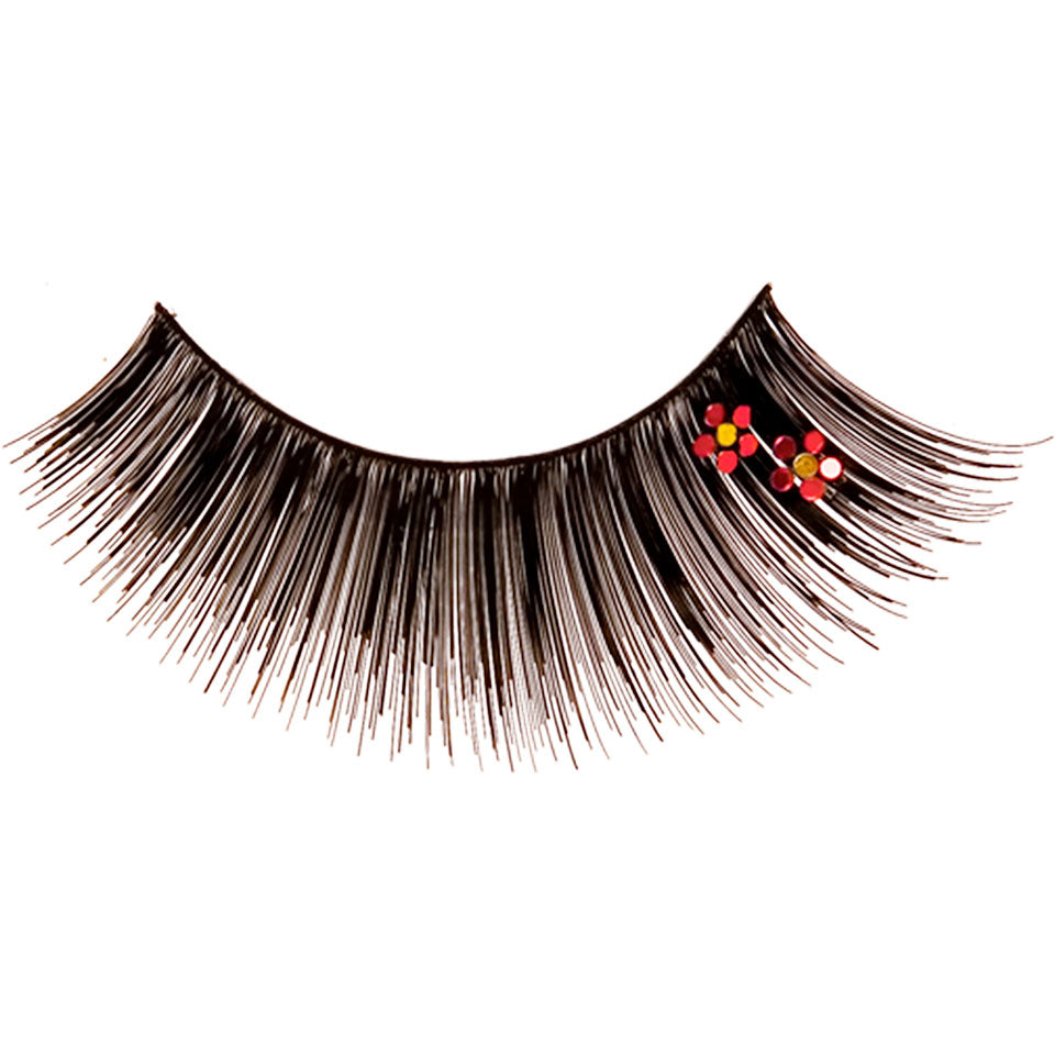 KRYOLAN Wimpern Show Bizz K1 – Dichte Lashes mit Blüten-Detail, 1paar