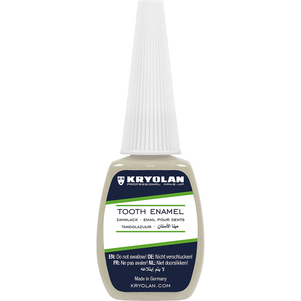 KRYOLAN Zahnlack colorless – für realistische Zahnverfärbungen, 12ml, Pinselflasche