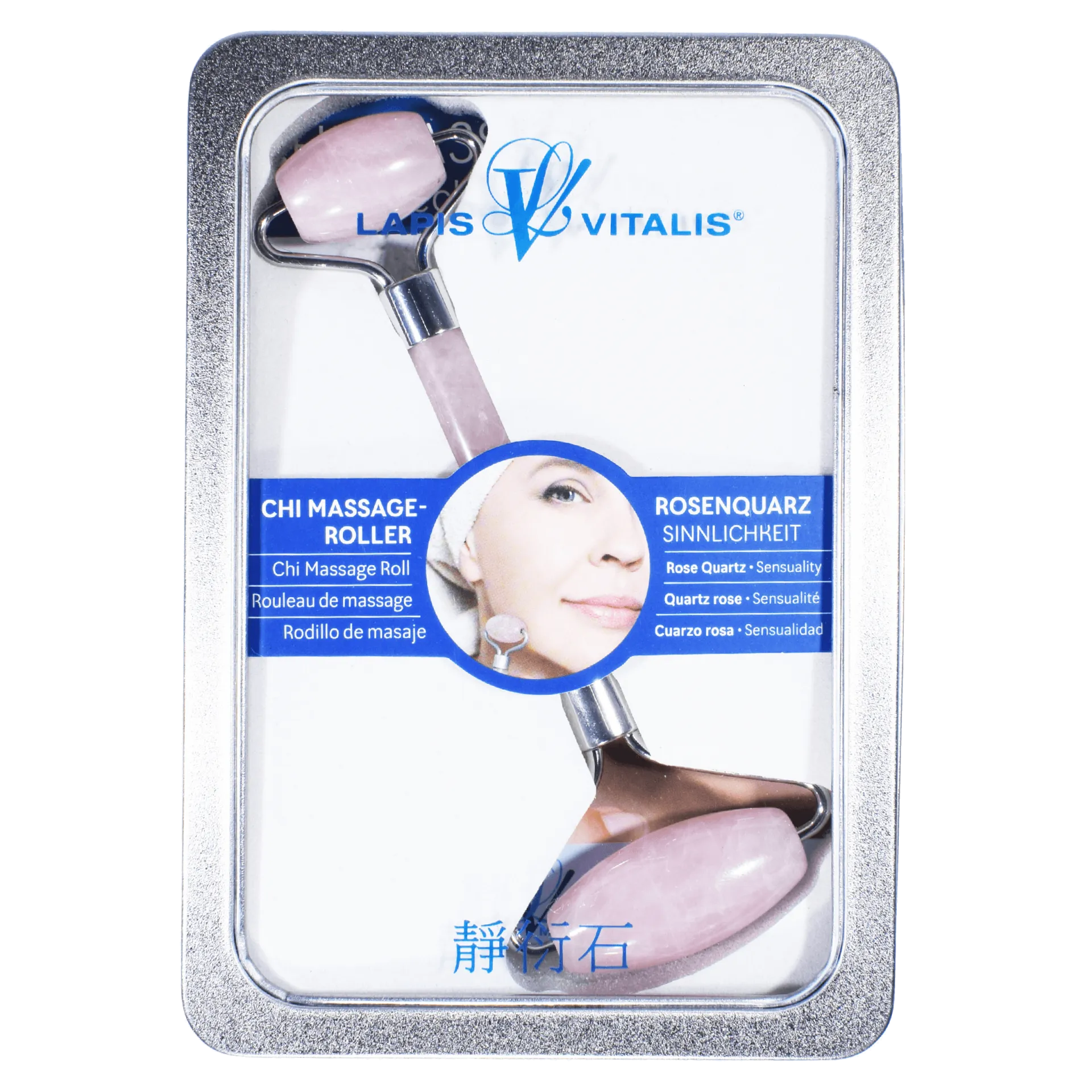 LAPIS VITALIS Chi Massageroller Rosenquarz, 1stk