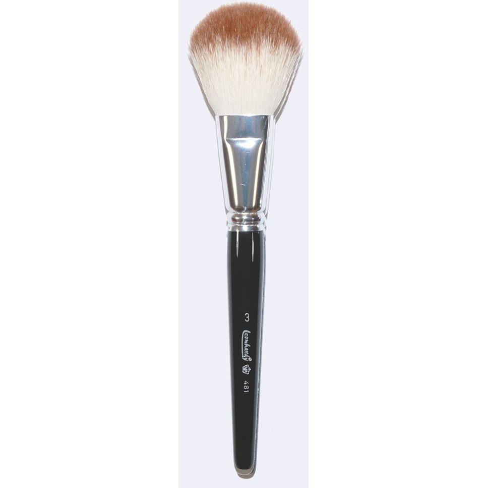 LEONHARDY Puderpinsel zweifarbig – Ziegenhaar, 1Stk, Größe 3