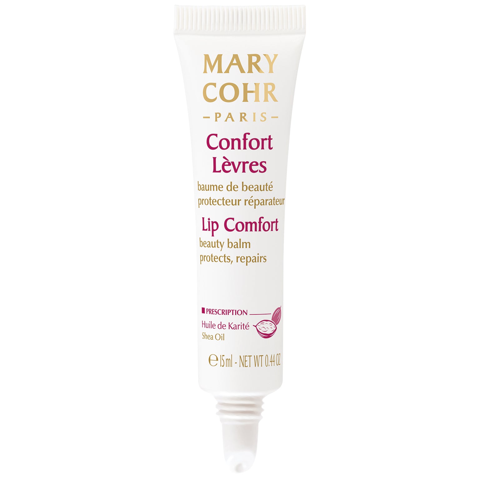 MARY COHR Confort Levres Lippenbalsam – Nährender Balsam für zarte Lippen, 15ml, Tube offen