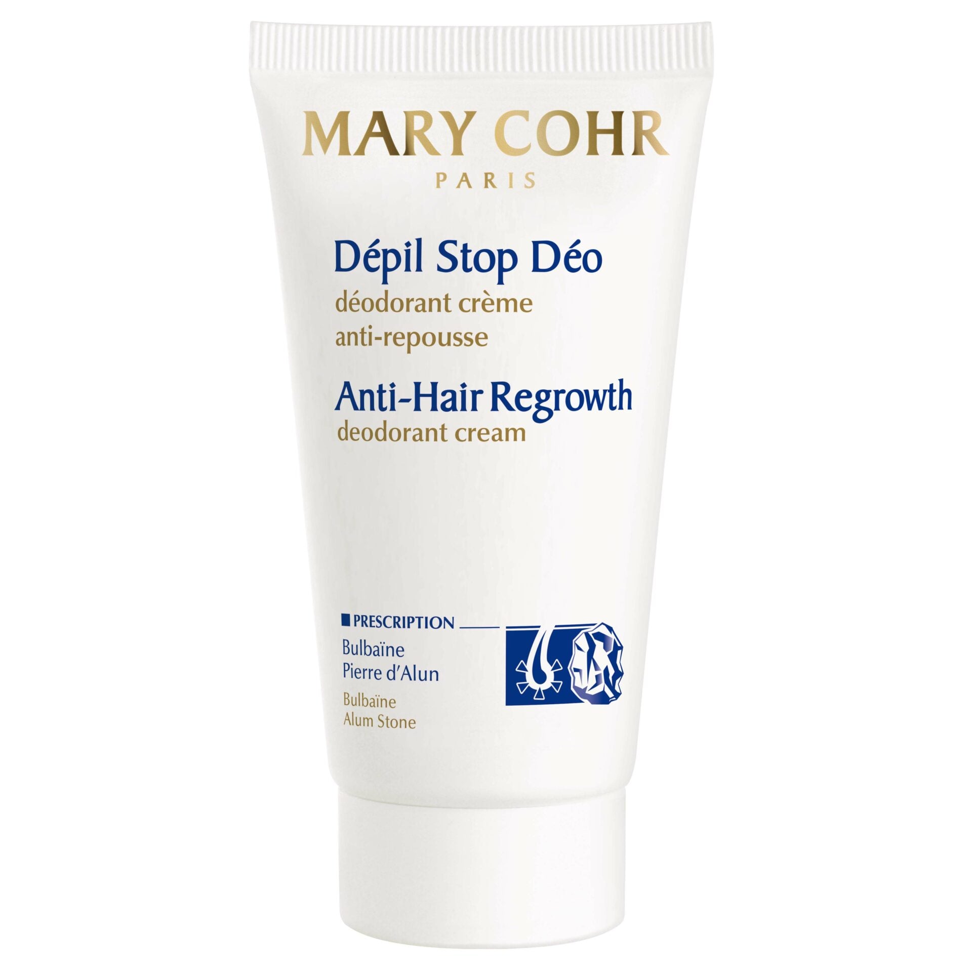 MARY COHR Dépil Stop Deo Creme – mit Haarwuchs-hemmender Wirkung, 50ml, Tube