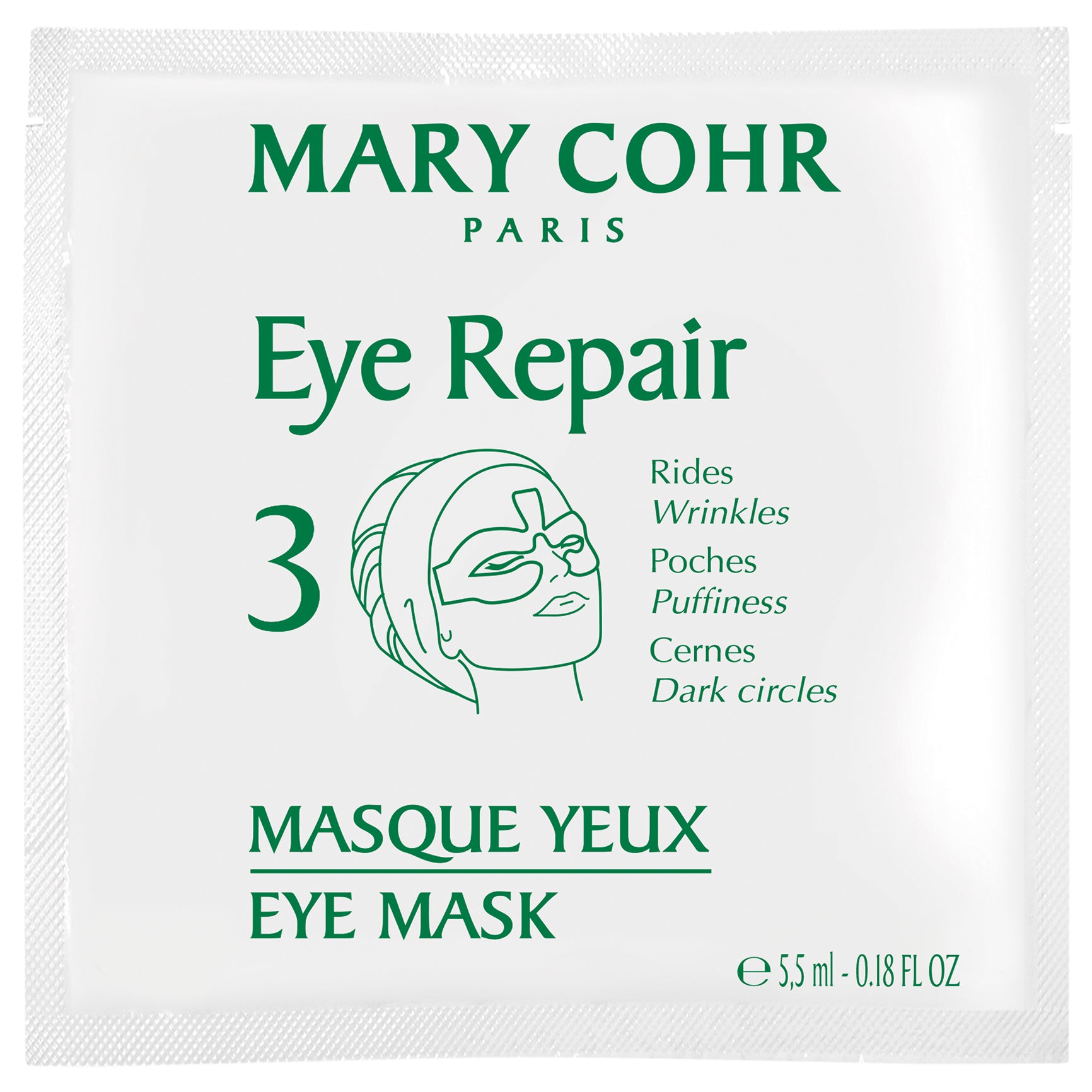 MARY COHR Eye Repair – Anti-Aging Vliesmaske für die Augen, 5,5ml, Sachet