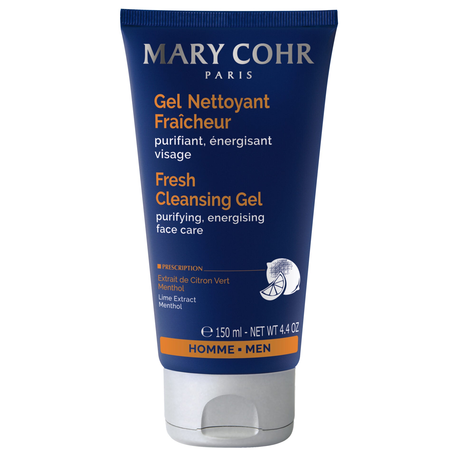 MARY COHR Gel Nettoyante Fraicheur – Reinigungsgel für Männerhaut, 150ml, Tube
