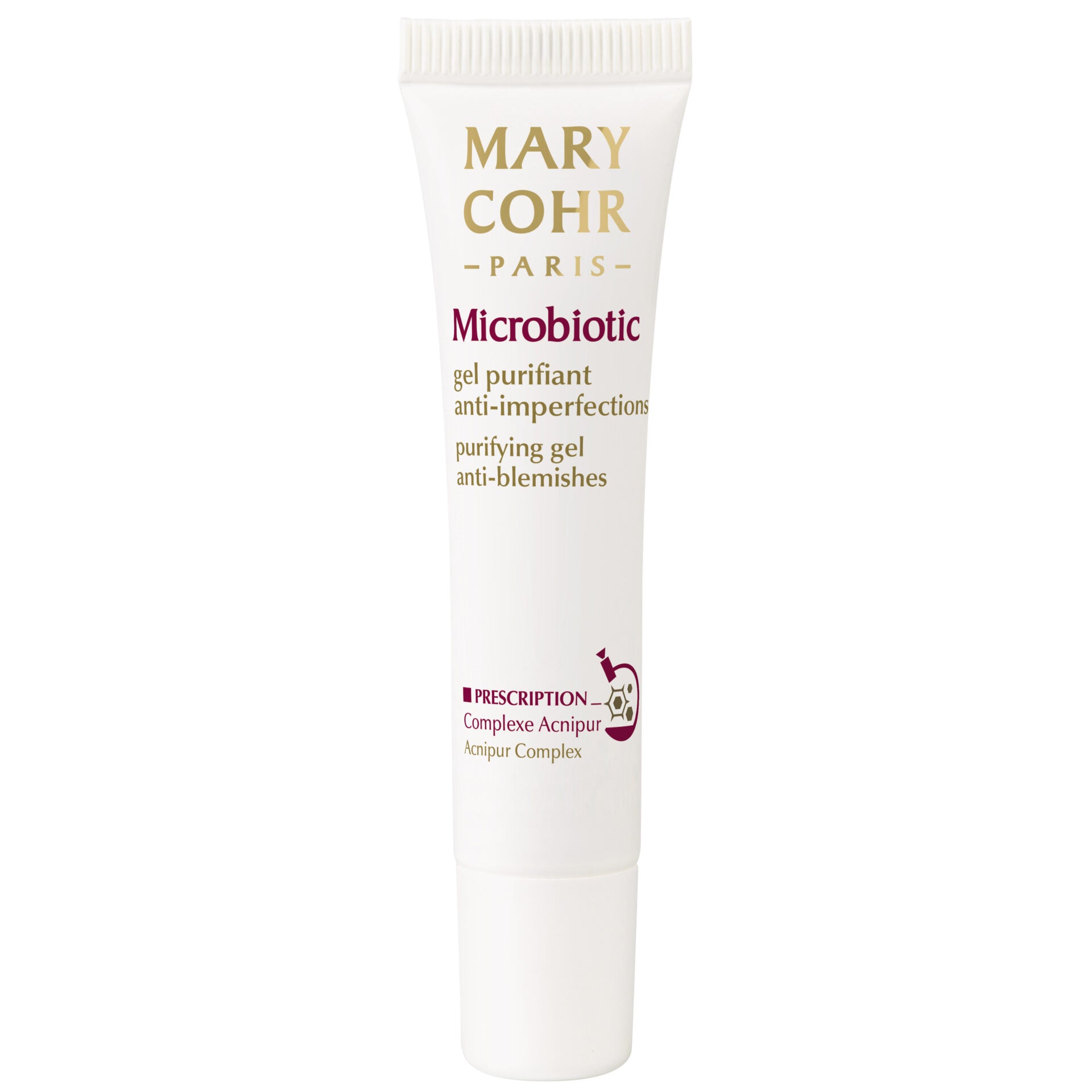 MARY COHR Microbiotic gel purifiant – Klärendes Spot-Treatment gegen Unreinheiten, 15ml, Tube