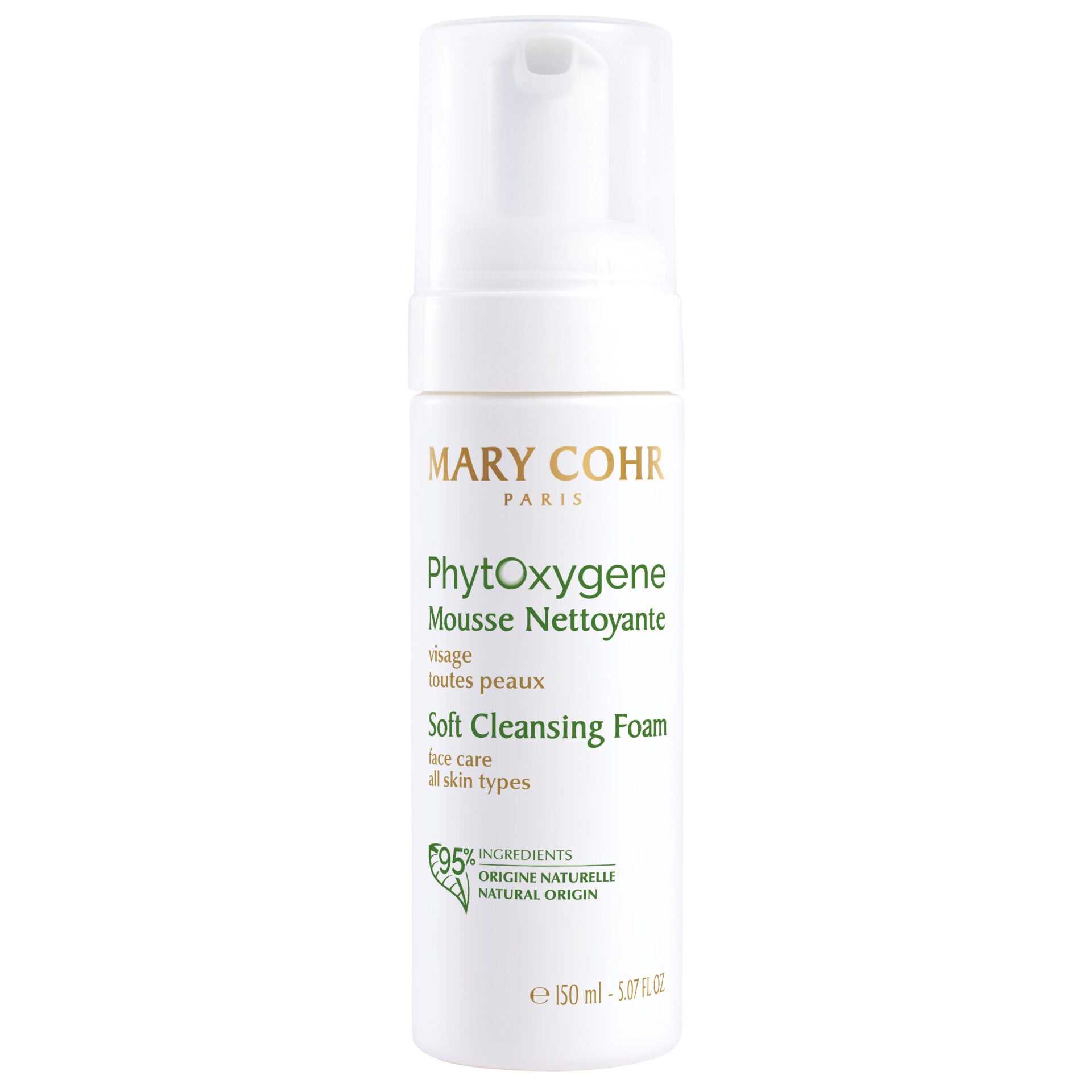 MARY COHR Mousse Phytoxygene - Soft Cleansing Foam – sanfter Reinigungsschaum, 150ml