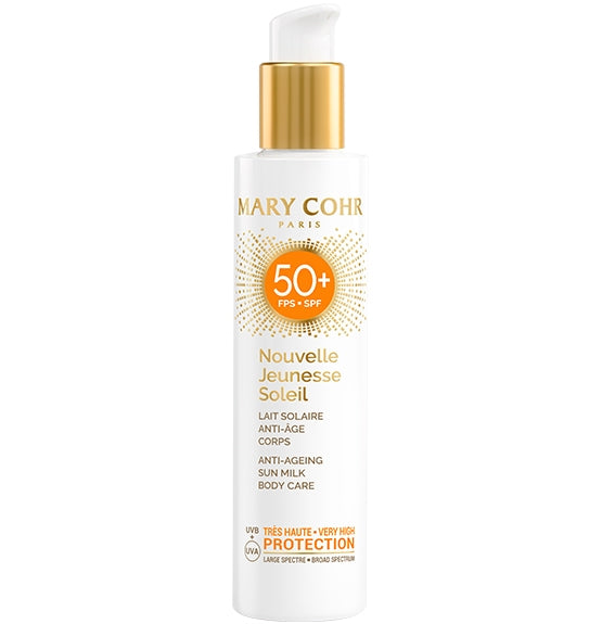 MARY COHR Nouvelle Jeunesse Soleil SPF 50+ – Anti-Aging Sonnenschutz, 150ml, Pumpspender