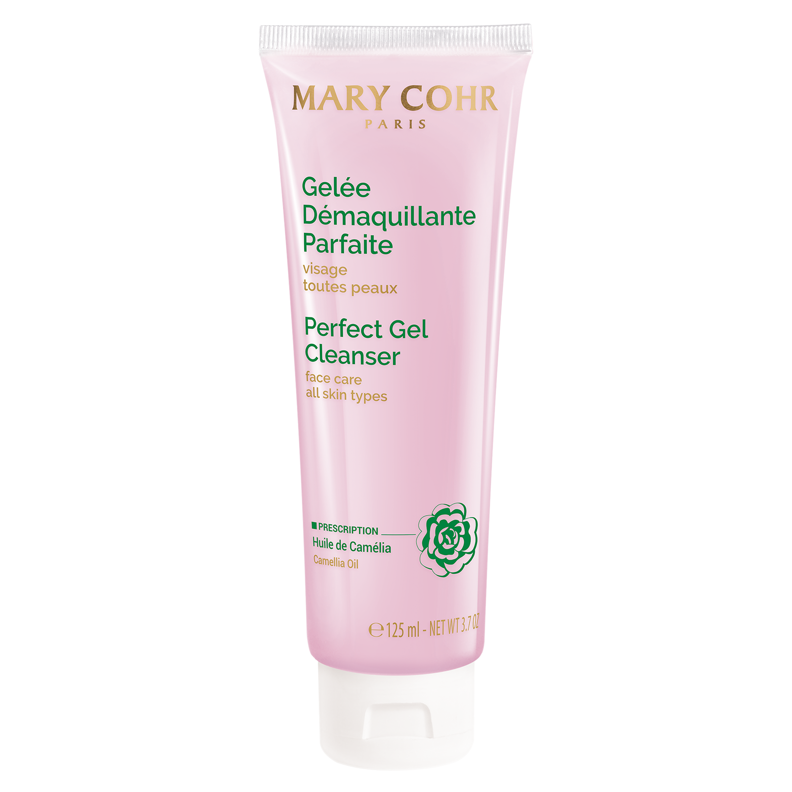 MARY COHR Perfect Gel Cleanser – 3-in-1 Reinigungsgel mit Kamelienöl & Shea Butter, 125ml, Tube