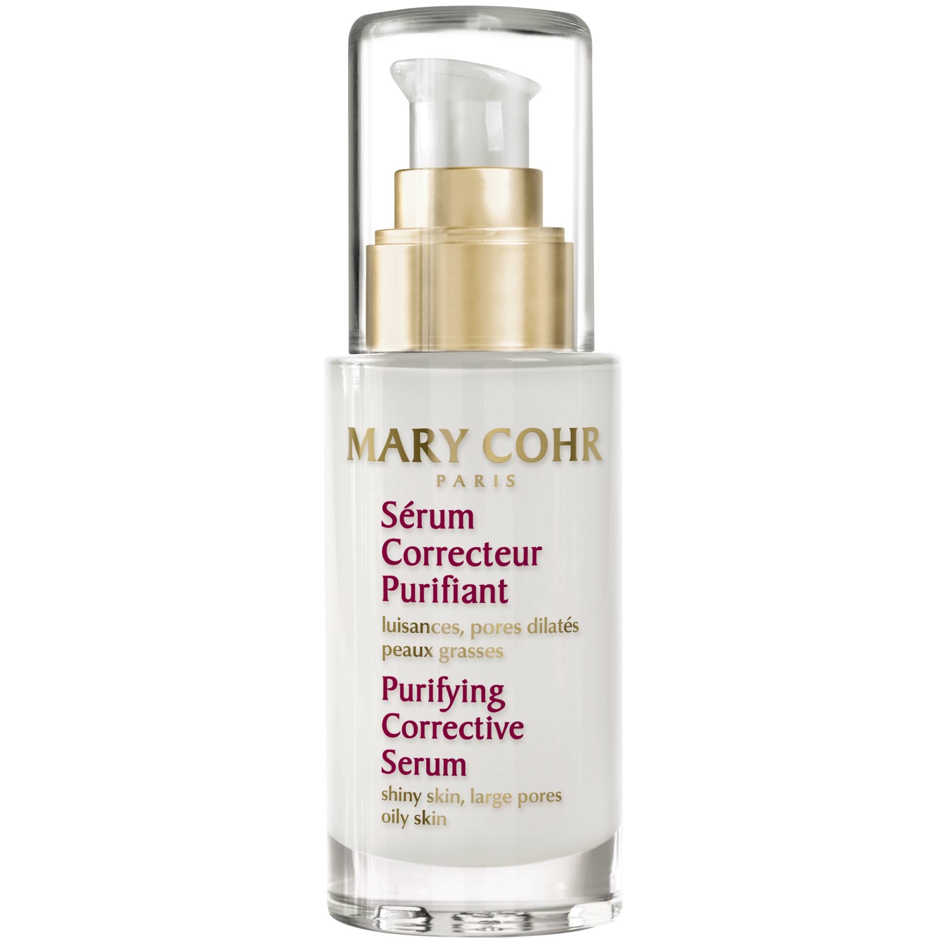 MARY COHR Serum Correcteur Purifiant  – Mattierendes Serum für unreine & ölige Haut, 30ml, Pumpspender