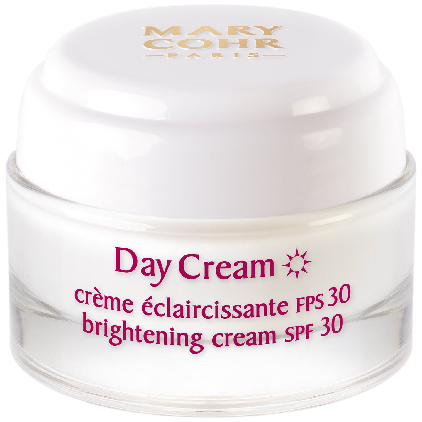 MARY COHR SWhite Day Cream LSF 30 – Aufhellende Tagespflege mit UV-Schutz, 50ml, Tiegel