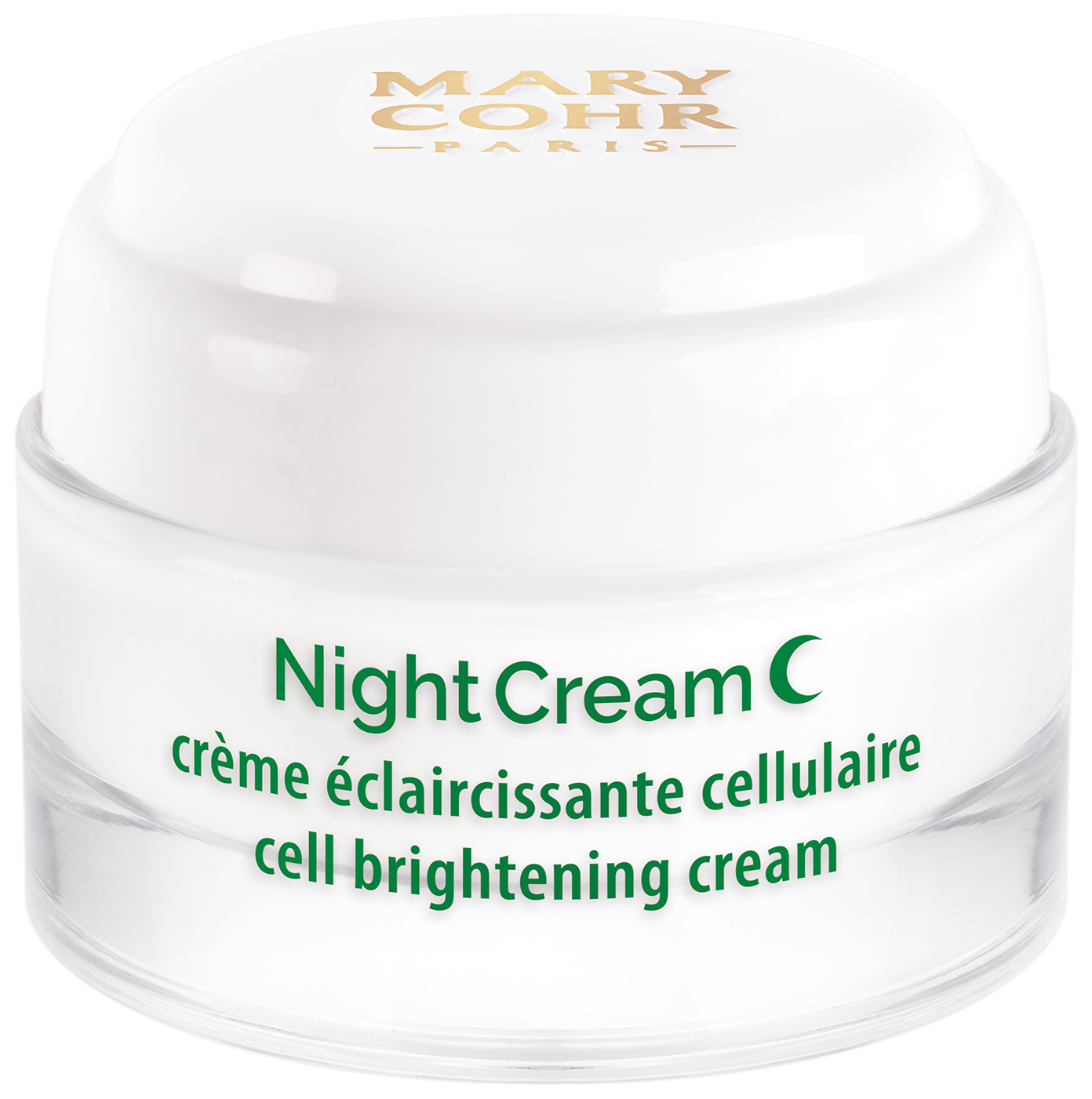 MARY COHR SWhite Night Cream LSF 30 – Aufhellende Nachtpflege mit UV-Schutz, 50ml, Tiegel