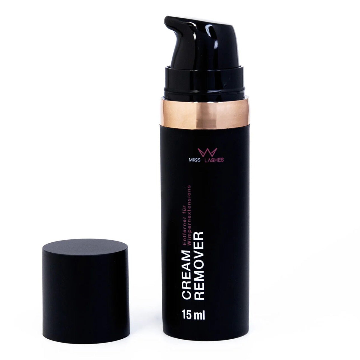 MISS LASHES Cream Remover – für Lash Extensions, 15ml, Spender offen