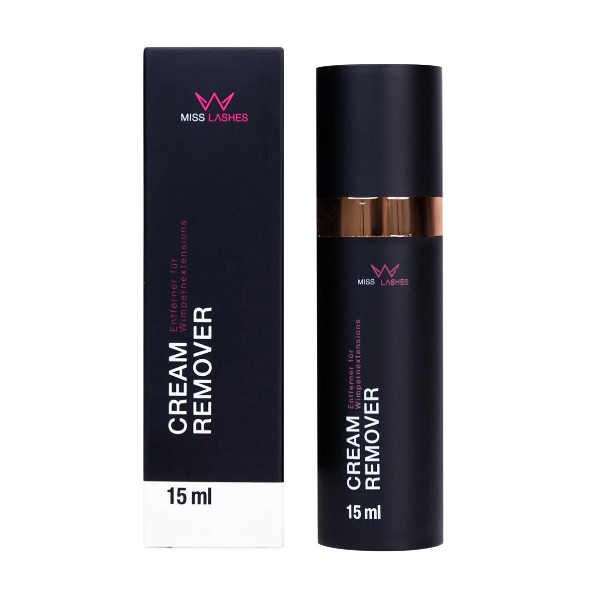 MISS LASHES Cream Remover – für Lash Extensions, 15ml, Spender und Umkarton