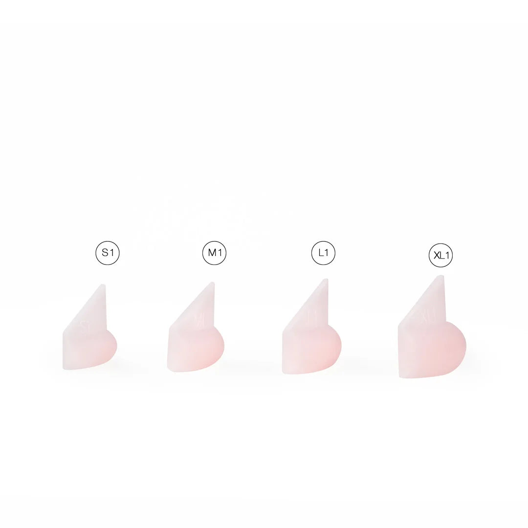 MISS LASHES FlatEase Silikonpads – Größe s1 M1 L1 XL1, 8Paar, Detailansicht Curl