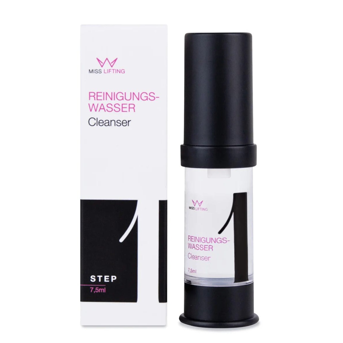 MISS LASHES Lash & Brow Lifting Step 1 Cleanser, 7,5ml, Spender und Umkarton
