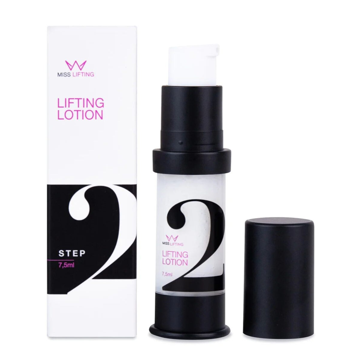 MISS LASHES Lash & Brow Lifting Step 2 Lifting Lotion, 7.5ml, Spender offen und Umkarton