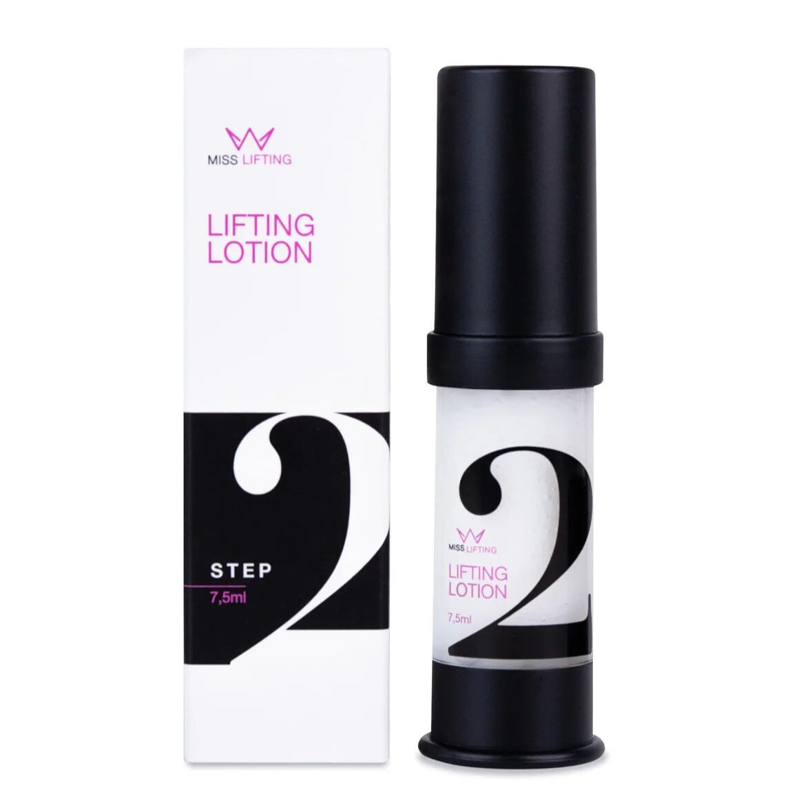 MISS LASHES Lash & Brow Lifting Step 2 Lifting Lotion, 7.5ml, Spender und Umkarton