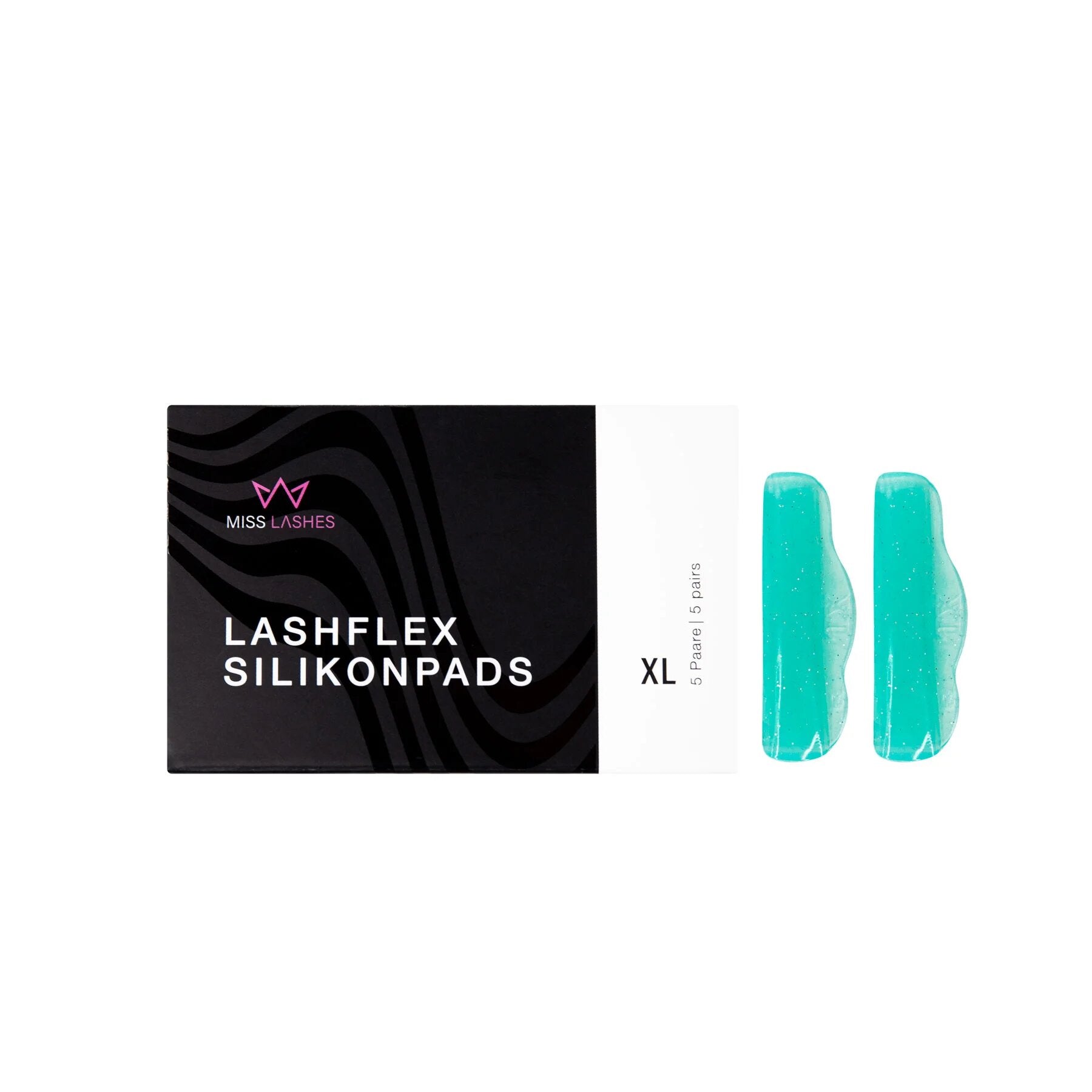 MISS LASHES Lash Flex Silikonpads – XL, 5 Paare, Pads und Umkarton