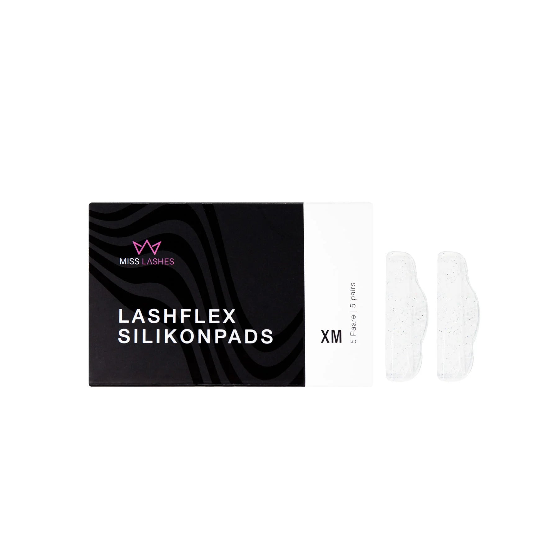 MISS LASHES Lash Flex Silikonpads – XM, 5 Paare, Pads und Umkarton