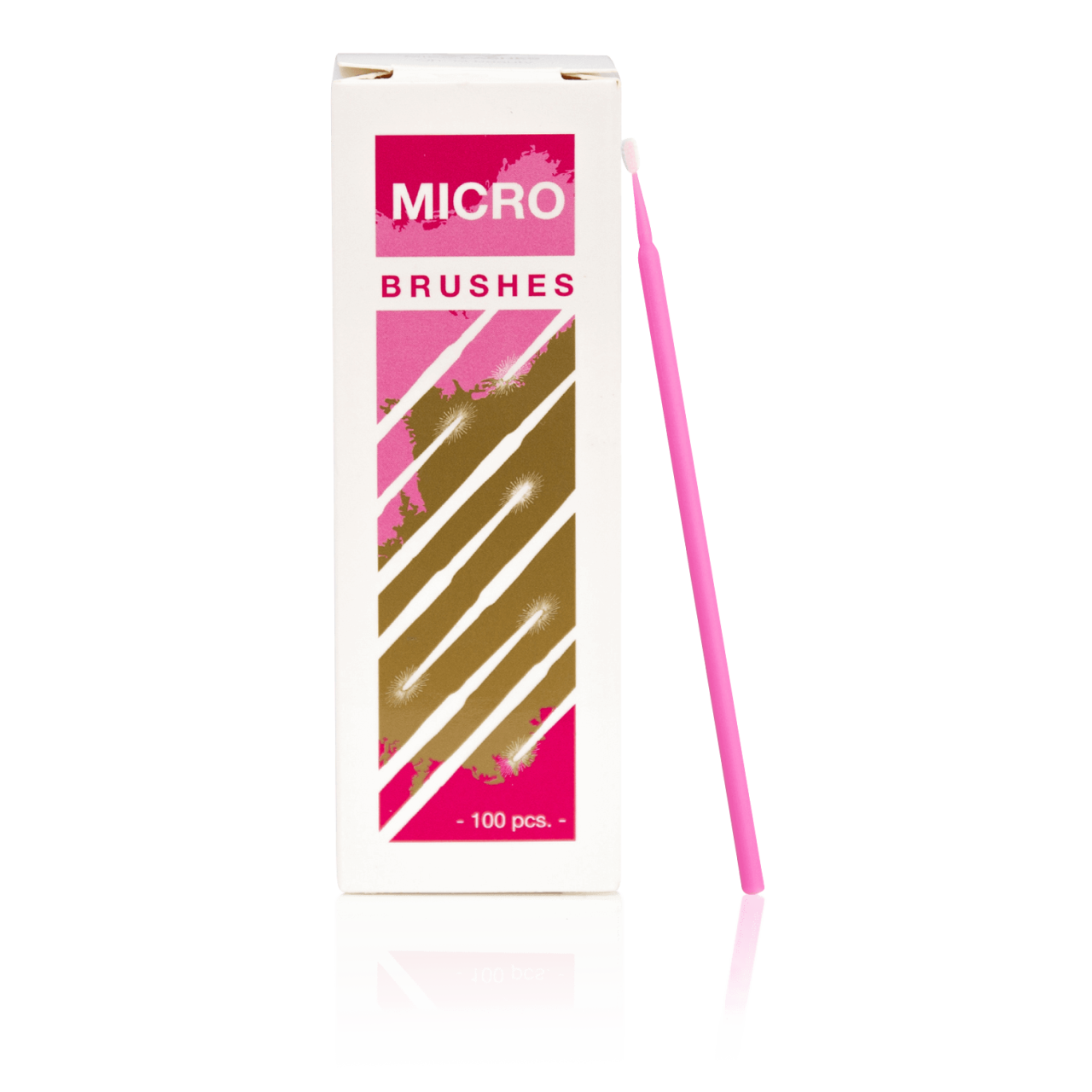 MISS LASHES Microbürsten , 100Stk, Microbürste und Umkarton