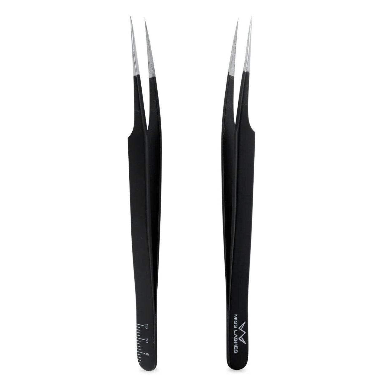 MISS LASHES Pinzette SA schwarz Master Edition – inkl. Lineal, 1Stk