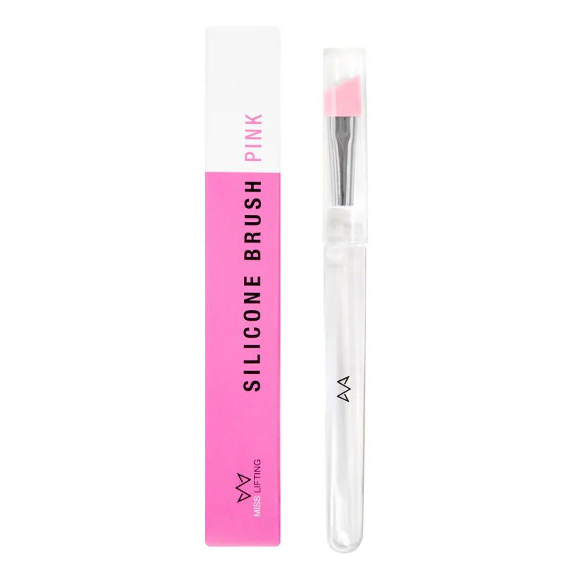 MISS LASHES Silikon Brush – pink, 1Stk, Bürste und Umkarton