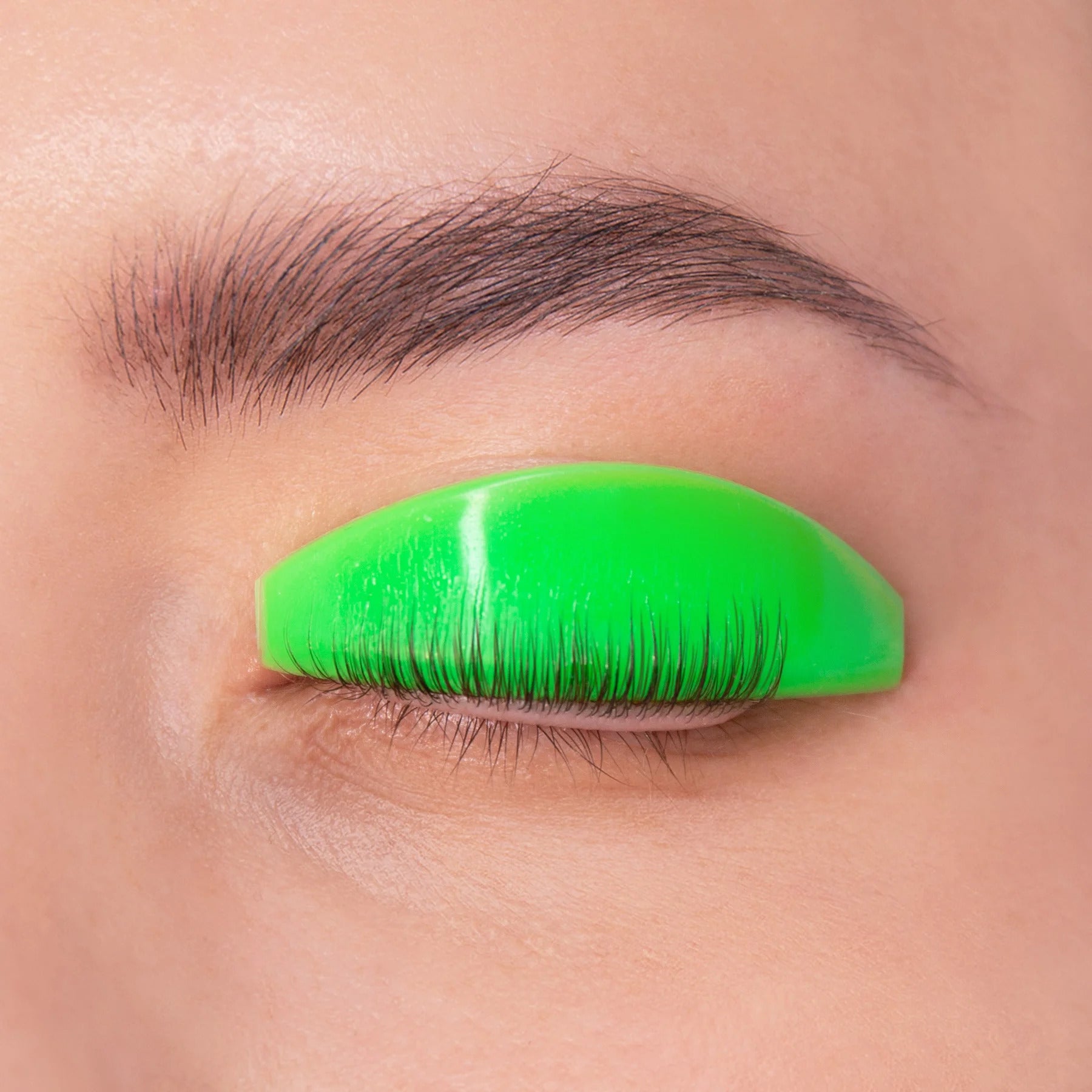 MISS LASHES Silikon Pads Neon CC-Curl – Größe XL grün, 4Paar, Pad auf Augenlid