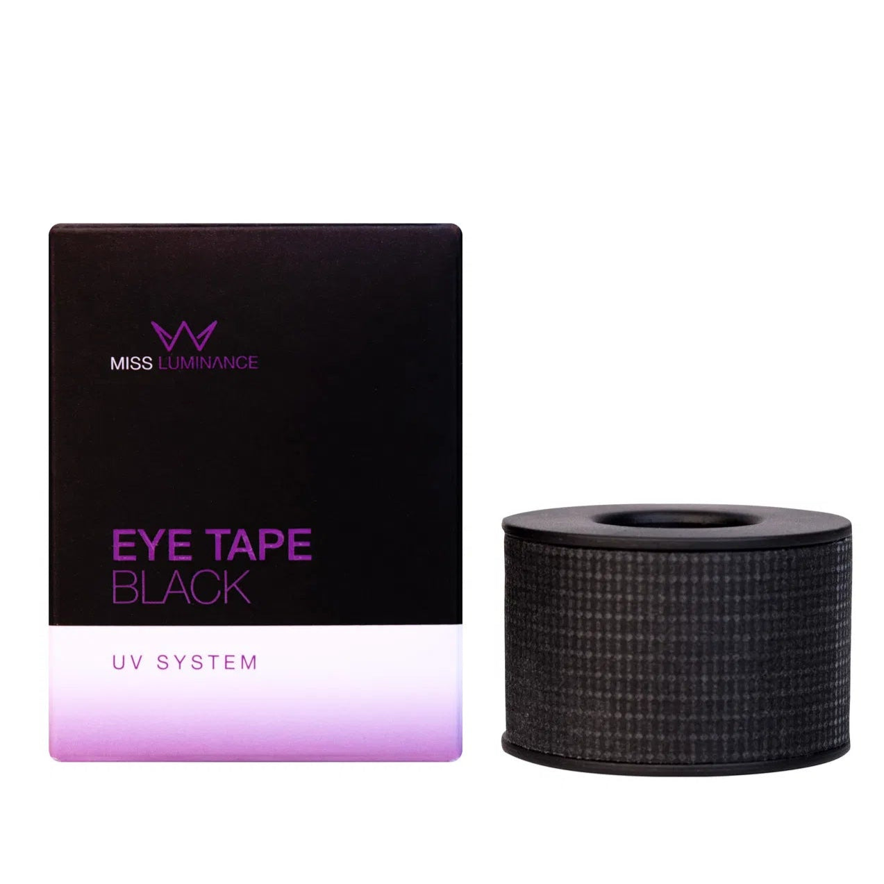 MISS LASHES UV-Eye Tape Schwarz, 2,5x3,6cm, Klebeband und Umkarton