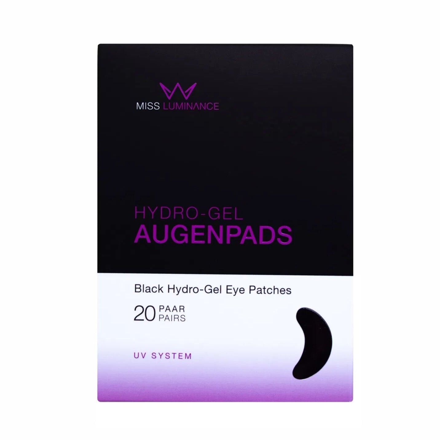 MISS LASHES UV-Hydro-Gel Augenpads , 20Stk, Umkarton