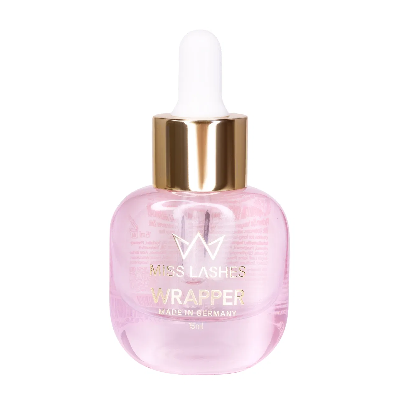 MISS LASHES Wrapper – für optimierte Klebeleistung, 15ml, Pipettenflasche geschlossen