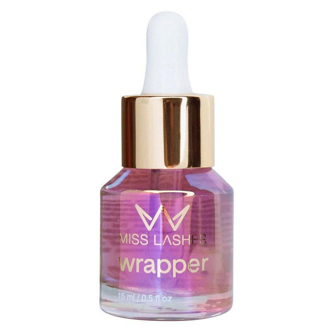MISS LASHES Wrapper – für Wimpernverlängerung, 15ml, Pipettenflasche
